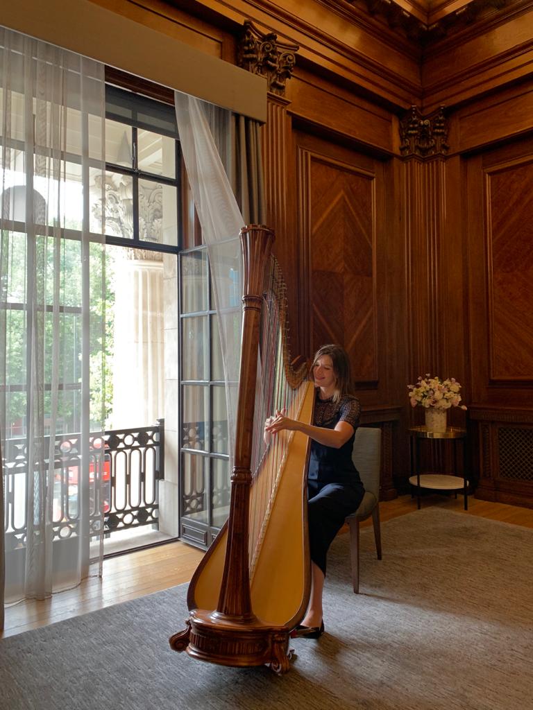 Blue Topaz Strings Blue Topaz Solo Harpist at The Old Marylebone Town Hall - Blue Topaz Strings