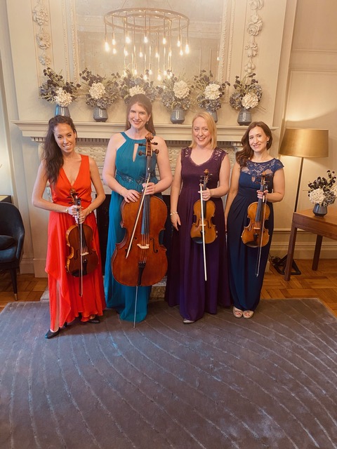 String Quartet OMTH coloured dresses - Blue Topaz Strings